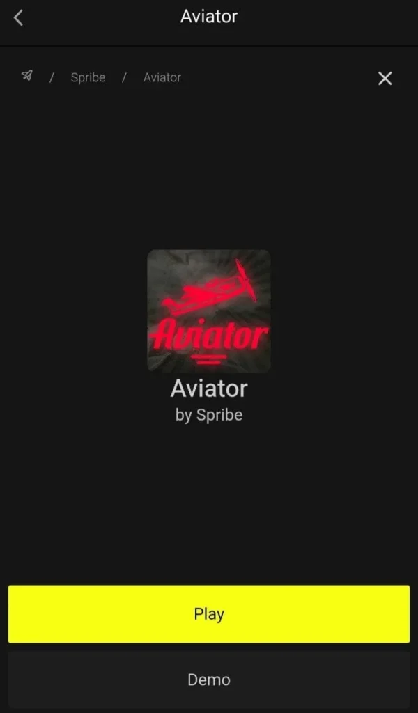 Parimatch Aviator game