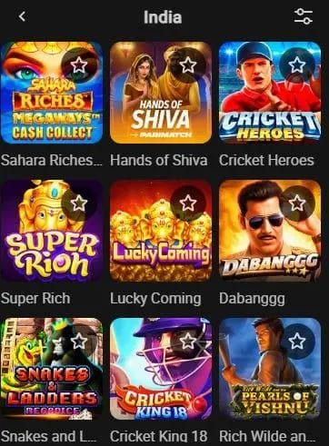 Parimatch Indian slots