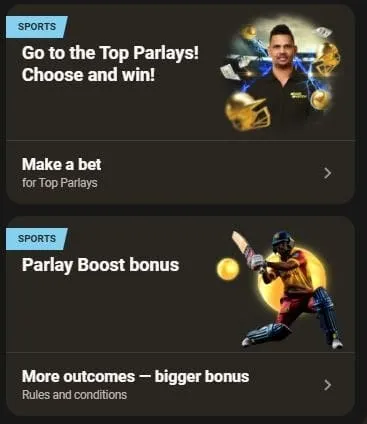 Parimatch parlay bonus