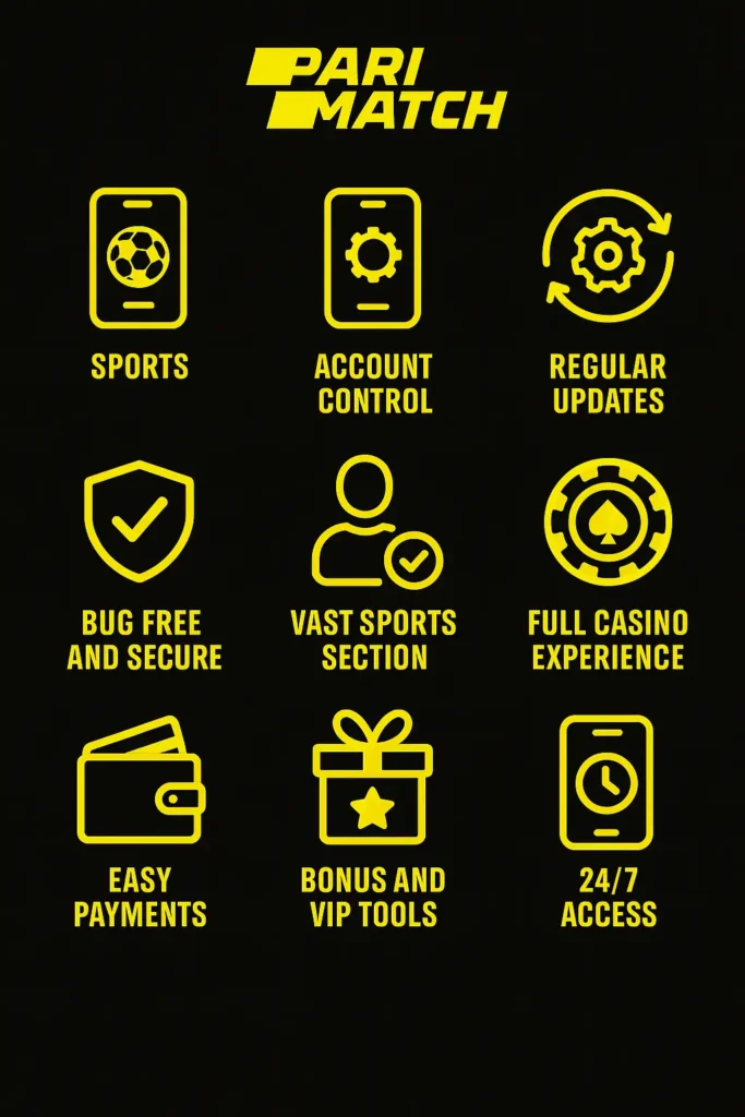 Play games on Parimatch app