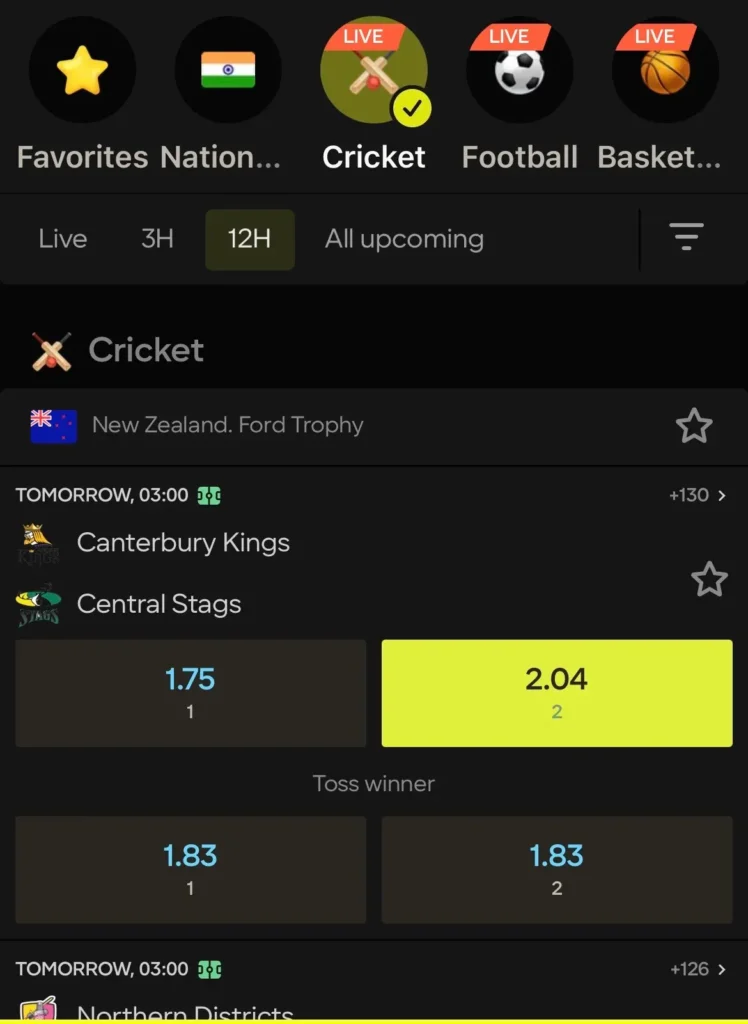 online betting Parimatch app