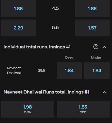 Online cricket betting on Parimatch