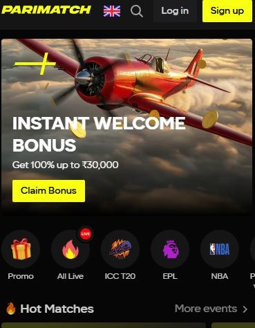 Parimatch mobile deposit