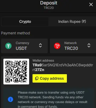 Parimatch crypto deposit