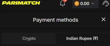 Parimatch crypto deposit