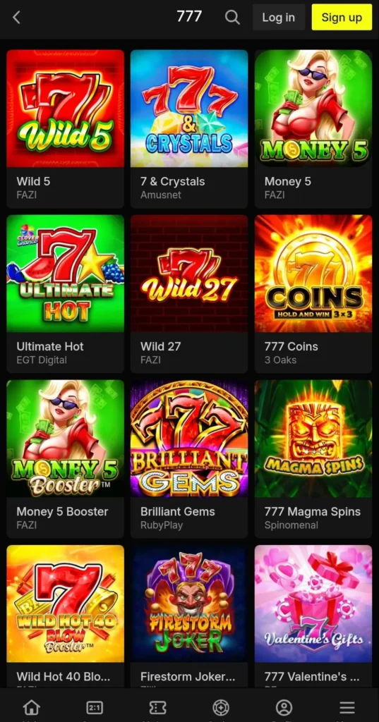 Parimatch 777 slots